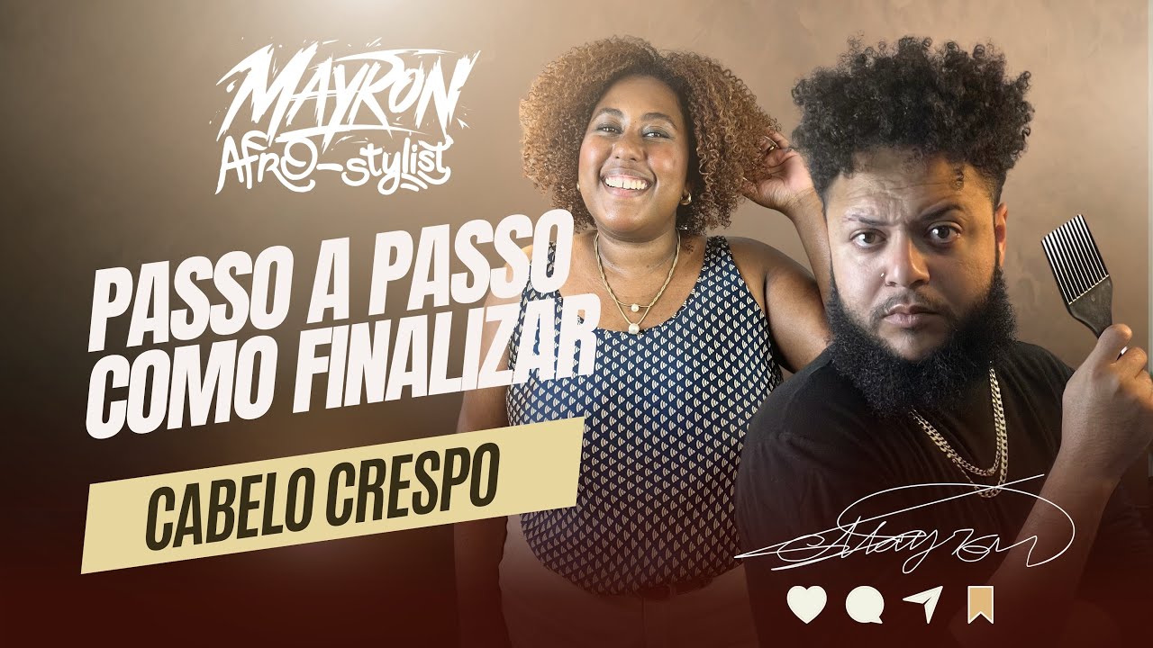 COMO FINALIZAR CABELO CRESPO