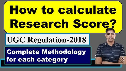 How to calculate Research Score? | CAS | UGC Regulation 2018 | API Score | Professor
