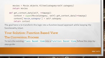 Converting Class Based Views to Function Based Views in Django