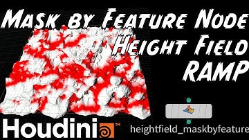 Height Fields Mask by Feature & Remap Values in the Ramp in Houdini