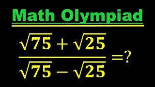 A Nice Square Root Math Simplification | Math Olympiad | How to solve!!! #matholympiad