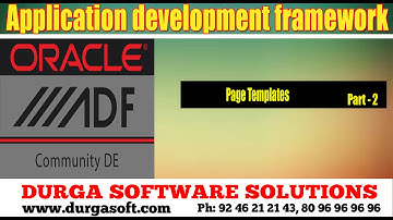 Application development framework(ADF)|| Page Templates Part - 2