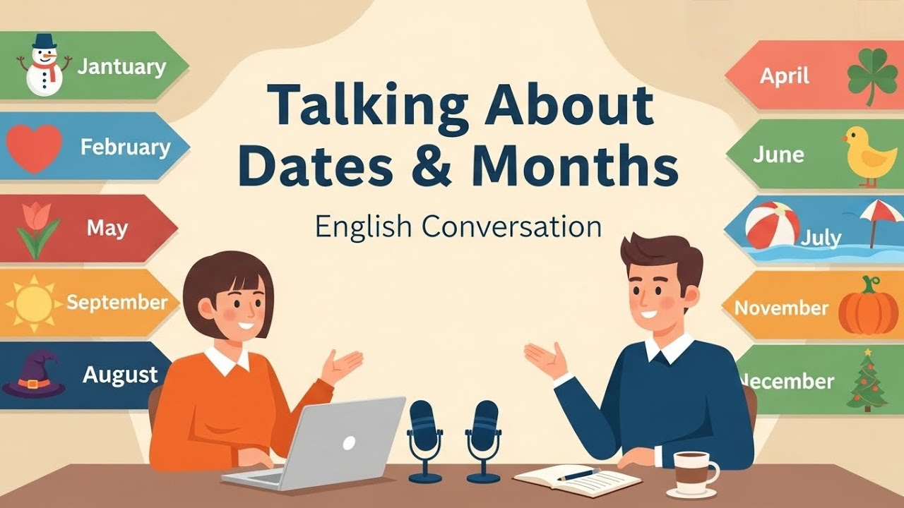 Talking About Dates & Months | A1 English Conversation | Everyday English Vocabulary