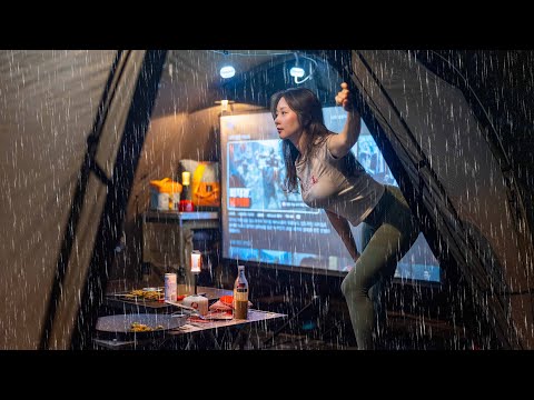 SOLO CAMPING IN THE HEAVY RAIN WITH FLOODED SHELTER ASMR HOVERAir X1 PROMAX