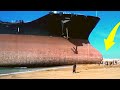 Big ships crashing into shore compilation - oil tankers being beached for scrap [ EXPENSIVE SHIPS ]