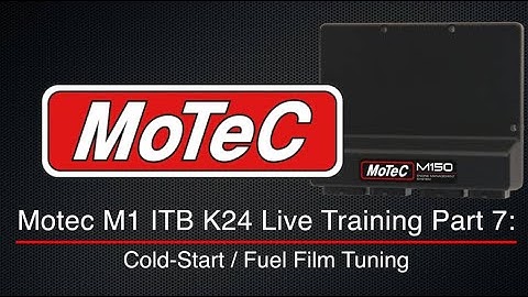 Motec M1 ITB K24 Live Training Part 7: Cold-Start / Fuel Film Tuning | Evans Performance Academy