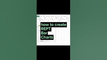 Mastering Excel: Create Stunning Bar Charts with REPT Function #excelcharts #excel #shorts