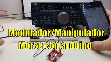 Modulador/Manipulador Morse con arduino mini pro y bluetooth