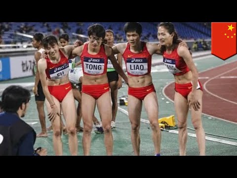 Chinese female runners accused of being dudes - TomoNews - YouTube