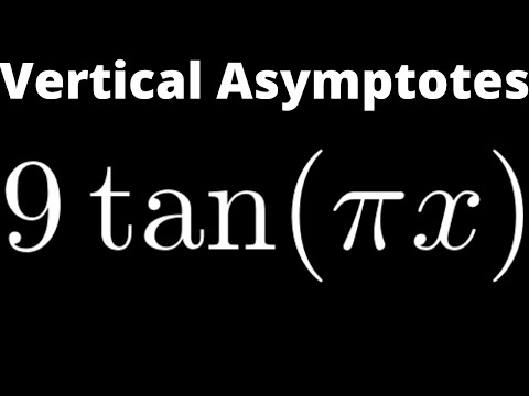 Hoe de Verticale Asymptoten van Tangent f (x) = 9tan (pix)