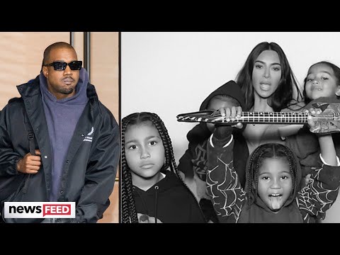 Kanye West Shares Photo Of Saint Amid Claims Kim Kardashian Kept Kids From Him!