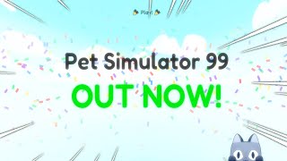 LIVE Countdown to Pet Simulator 99! (ROBLOX SERVERS EXPLODING LIVE)