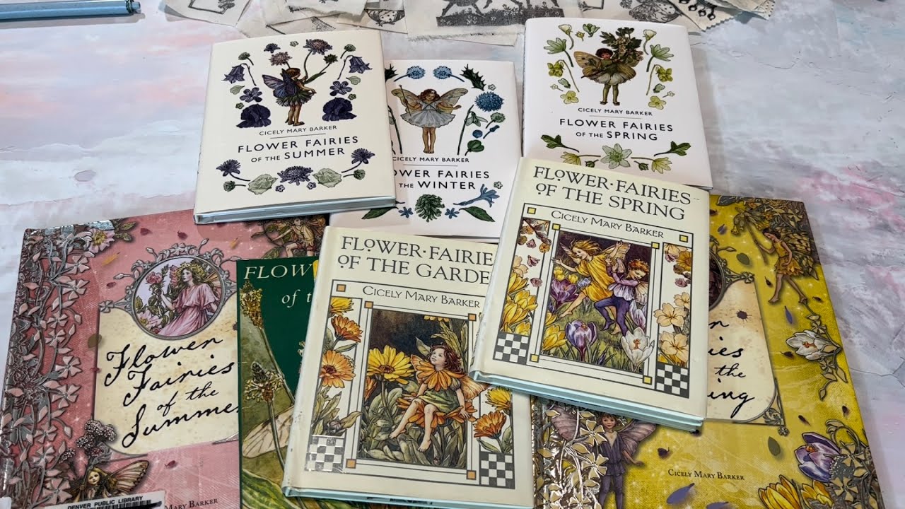Flower fairies book flip through // junk journal ideas - YouTube