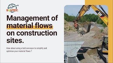 3 building sites more efficient thanks to belt conveyors 💪