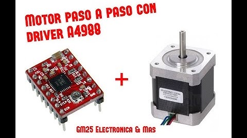 DRIVER A4988 CON MOTORES DE PASO - Especificaciones - Partes - Prueba & regulado del Vref !!