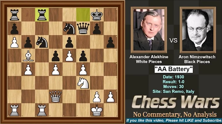 Alexander Alekhine vs Aron Nimzowitsch 1930 - "AA ...