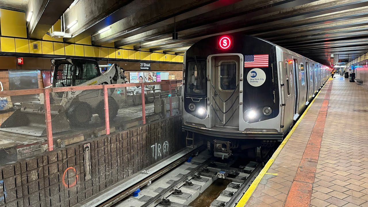 Mta R160a MTA: R160A (S) Shuttle Train (Via (F) Line) Roundtrip Between 21 St-QB ...