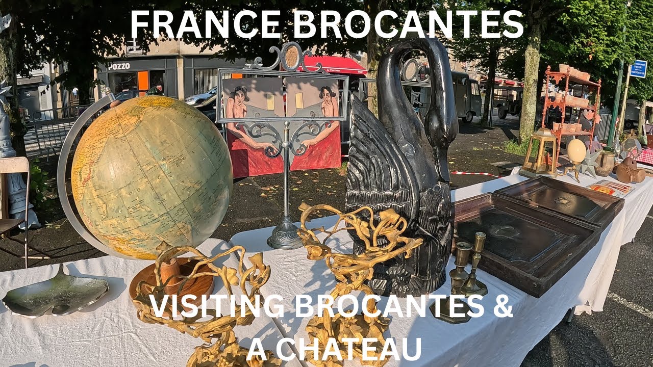 EP 42 Brocante Thrifting Buying Antiques in Bayeux, Vide-Grenier & Coffee Break at Balleroy Chateau!