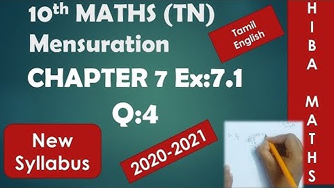 class 10th maths chapter 7 exercise 7.1 question 4 tn samacheer hiba maths