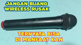 Cara merubah mic wireless jadi mic kabel