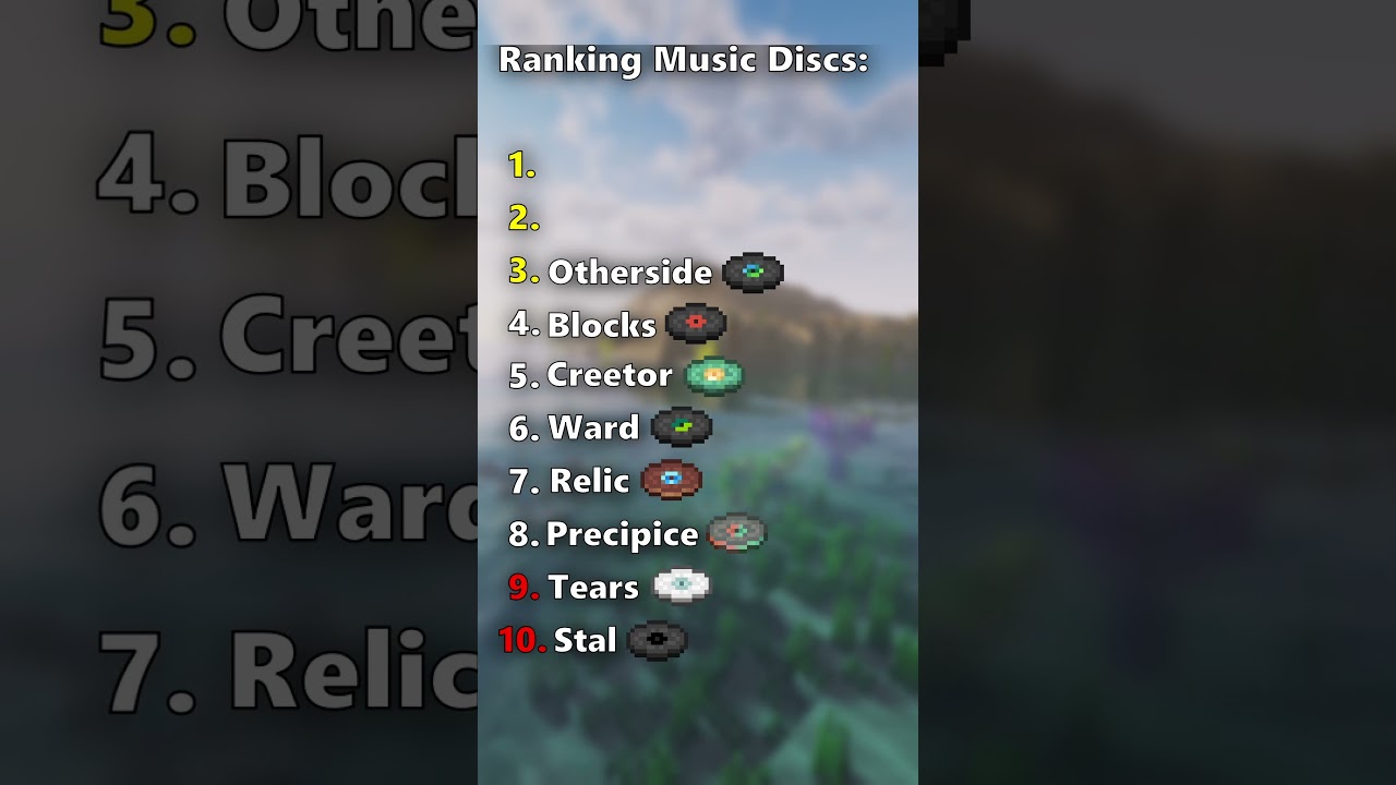 Ranking Minecraft Music Discs 2025