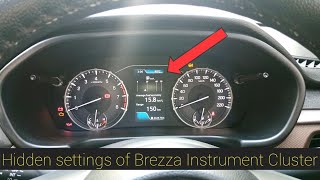 Brezza Instrument Cluster Hidden settings|Brezza MID settings||Automobile Siddharth||