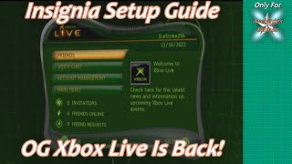 So great to see original Xbox live sign up working with insignia. This has  to be my gamer tag 🥹 almost shed me a tear insignia.live is the website  with the guide 