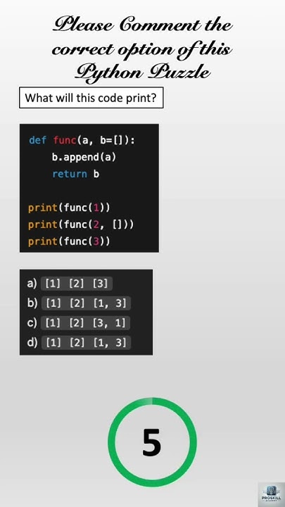 ⚠️ Python Mutable Default Argument Trick! Can You Guess the Output? 🤯 # ...
