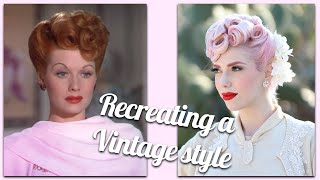 Recreating a Vintage Hairstyle  Lucille Ball