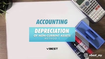 IGCSE Accounting - Depreciation of non-current assets method 1 by Teacher Evie of VBEST