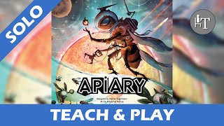 Tutorial & Solo Playthrough of Apiary - Solo Board Game
