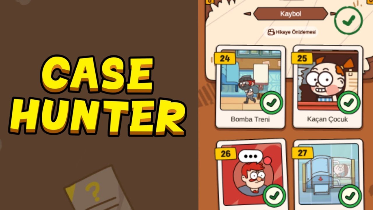 Case Hunter-Can you solve it? - Kaybol Tüm Seviyeleri Içermektedir Solution