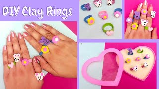 Super clay art/ DIY rings/ clay art for kids/ clay craft