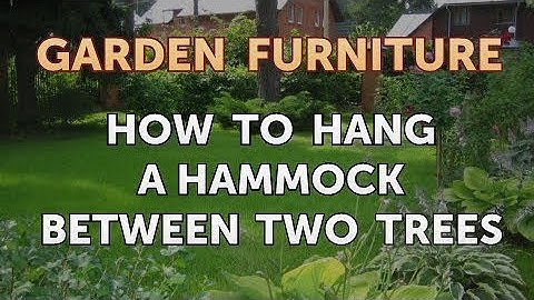 How to Hang a Hammock Between Two Trees