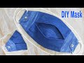 DIY Mask | Your Own Masks Easily From Jeans | Reuse Old Clothes | DIY Jeans