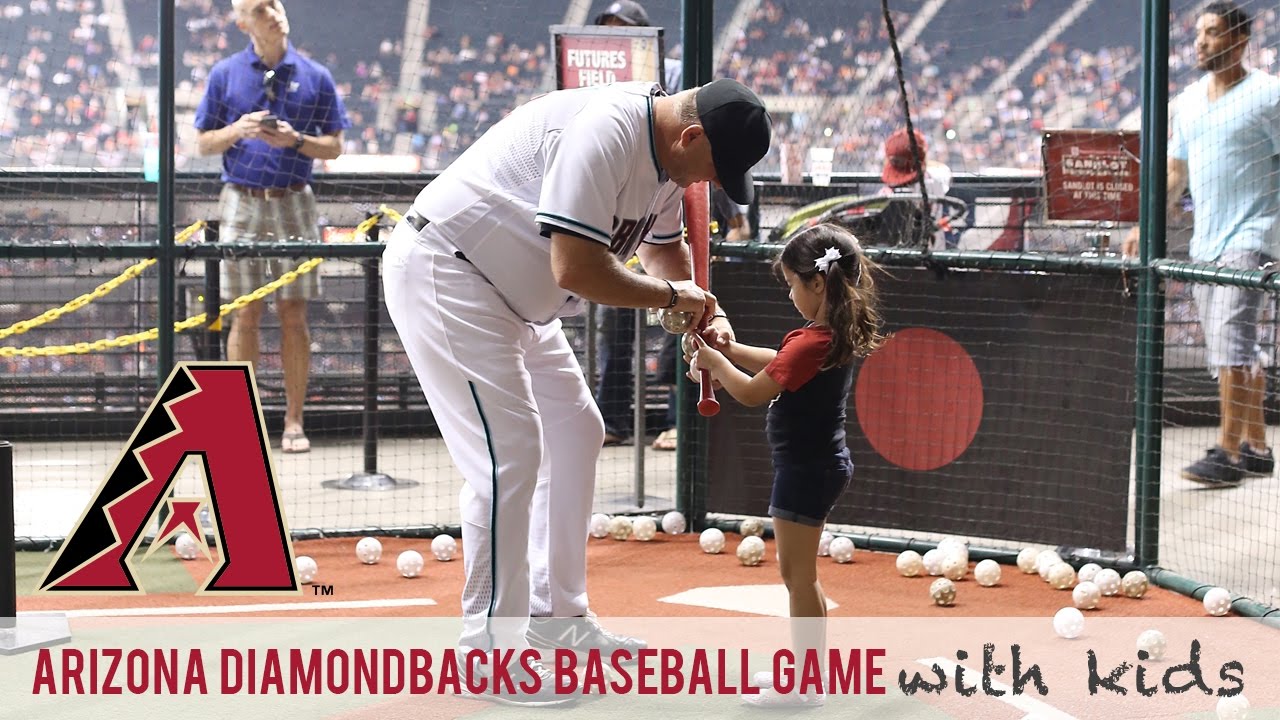 Arizona Diamondbacks Baseball Game with Kids - YouTube