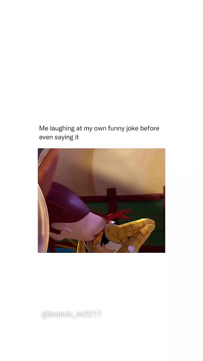 Toy Story Woody laughing at Buzz (Meme)