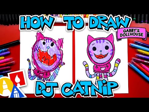 How To Draw DJ Catnip From Gabby's Dollhouse