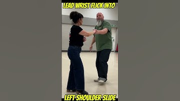 Jive of Herts dance moves for faster tempo music: Lead Wrist Flick into Left Shoulder Slide