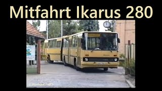 BVG Ikarus 280 Fahrt (5156) von der ABUS zum Betriebshof IndiraGandhiStraße | Sound, Cab ride