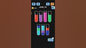 Water color sort level 72 | walkthrough solution #shorts#youtube#game .. SUBSCRIBE for more