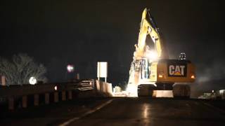 Eight Mile Road bridge in Whitmore Lake demolished after semi-truck hit