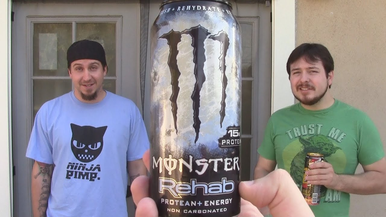 Energy Drank Monster Rehab Protean vs. Arizona Energy Half & Half