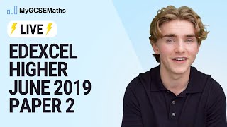 LIVE: Edexcel June 2019 Paper 2 Higher