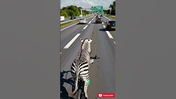 Title: This Zebra’s Bike Skills Are Unreal! 🦓🔥 #shorts