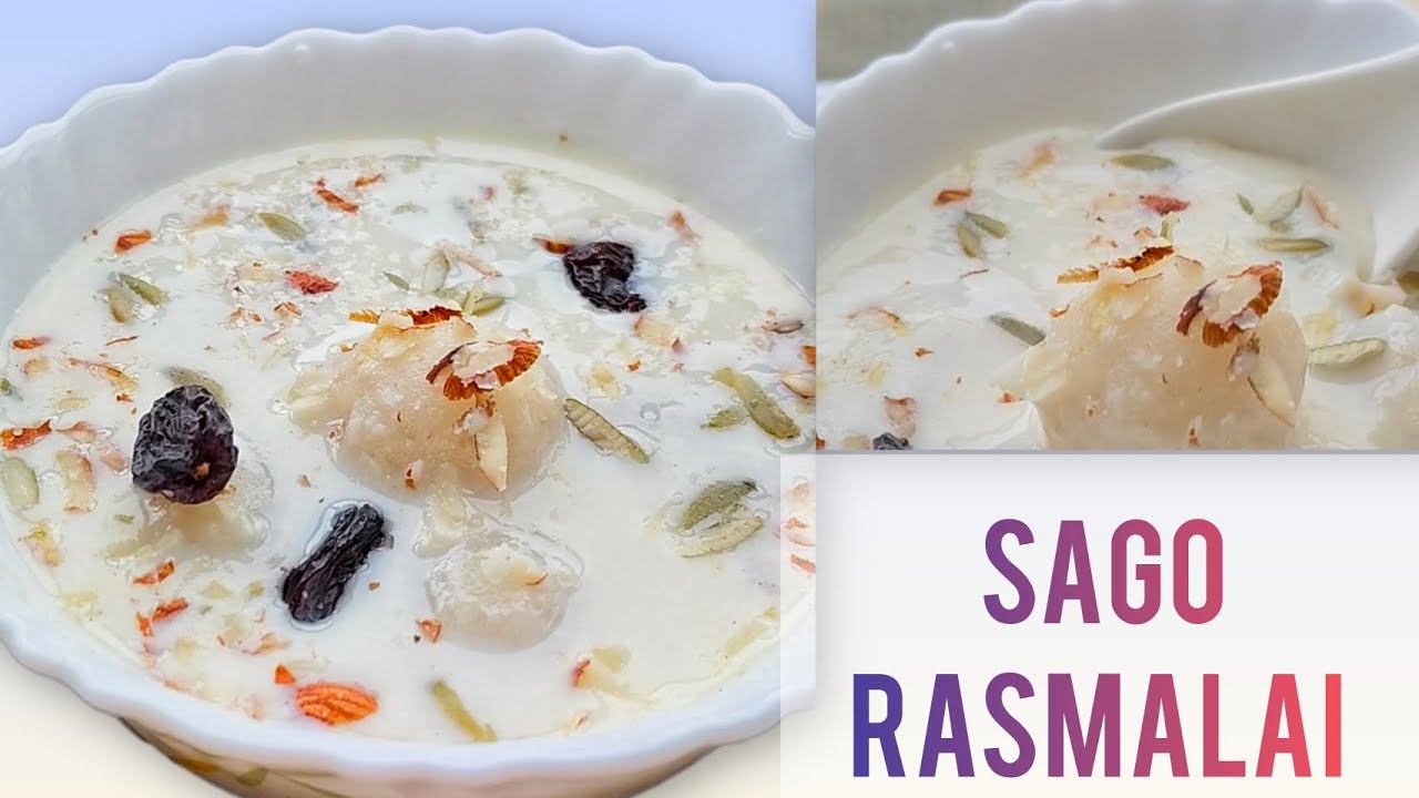 Easy & Unique dessert recipe you have never tried before || Sago/Sabudana Rasmalai 