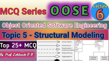 OOSE MCQ Lecture 6 | Structural Modeling MCQ | MCQ of OOSE |OOSE MCQ Series |UML MCQ |Code Learning