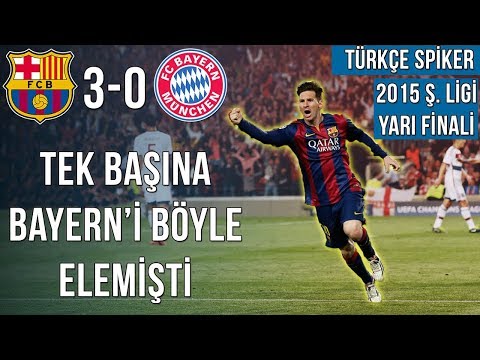 Barcelona 3-0 Bayern Münih | 2015 Şampiyonlar Ligi Yarı Finali | Türkçe Özet • HD