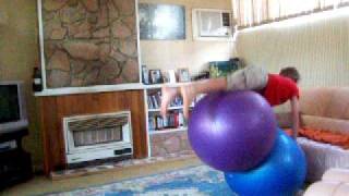 Acrobatic Exercise Ball Tricks