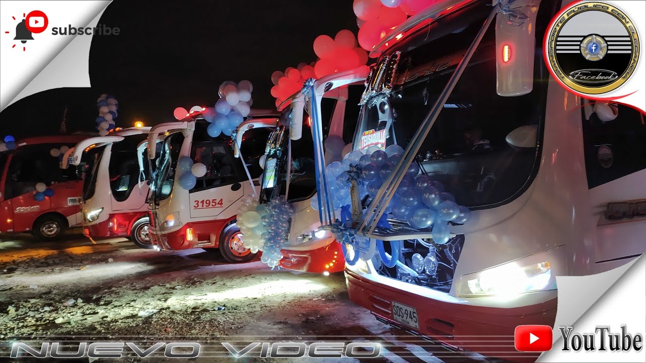 1 Caravana virgen del Carmen 2021, buses de Soacha ''NOCTURNA''